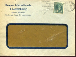 X0147 Luxembourg Circuled Cover With Special Postmark 1933 Federat.football.tournoi Internat.pentecote 1933 - Briefe U. Dokumente