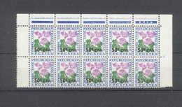 REUNION - CFA - Bloc De 10 Timbres - Neufs Sans Traces De Charnières - Yvert Taxe 53 - Bords De Feuille Numérotés - Nuovi