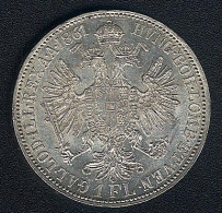 Österreich, 1 Florin 1861 A, Silber, AUNC - Autriche