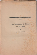 Les Fortifications De LISIEUX Au XVè S. Par J. Lesquier - 45 P. Non Reliées. (bon Travail De Recherches.) - Normandië