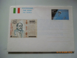 Biglietto Postale "GIUSEPPE COLOMBO - NASA ALENIA" 1984 - 1981-90: Marcophilia