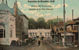 Bruxelles (Exposition De 1910) - Avenue Des Concessions, Pavillon De La Ville D'Anvers - Universal Exhibitions