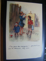 CPA - Illustrateur Poulbot - Peur Des Araignées - 1920 - SUP (HT 92) - Poulbot, F.