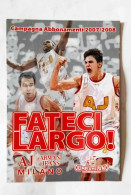 CARTOLINA     PUBBLICITARIA     ABBONAMENTO     OLIMPIA   MILANO    2008/2008 - Basketball