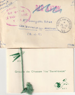 GROUPE DE CHASSE 1/22 SAINTONGE POSTE AUX ARMEES 29/12/54 SP 61764 POUR CHATEAUNEUF LES MARTIGUES - Guerra De Indochina/Vietnam