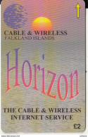 FALKLAND ISL.(GPT) - Horizon Internet Service, CN : 220CFKA, Tirage 1000, Used - Falklandeilanden