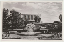 AK Åland Mariehamn Stadthuset, Gelaufen 1938 Ab Mariehamn, Zweisprachiger Stempel - Finnland