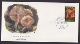 Antigua Barbuda Karibik Kleine Antillen Flora Pilze Schöner Künstler Brief - Antigua Und Barbuda (1981-...)