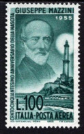 Italy - 1955 - 150th Birth Anniversary Of Giuseppe Mazzini - Mint Stamp - 1946-60: Ungebraucht