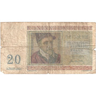 Belgique, 20 Francs, 1950, 1950-07-01, KM:132a, TB - 20 Francs