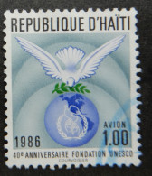 Haïti 1986 1987 (1b) The 40th Anniversary Of United Nations  UNESCO - Haïti