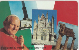 SCHEDA TELEFONICA NUOVA VATICANO SCV21 VIAGGI PAPA ITALIA - Vaticaanstad