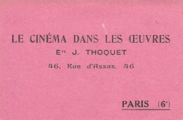 Paris 6ème * CPA Pub * Le Cinéma Dans Les Oeuvres Ets J. THOQUET 46 Rue D'assas - Paris (06)