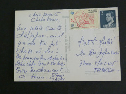 ESPAGNE SPAIN ESPANA AVEC YT 2372 JUAN CARLOS ET YT 2406 ANTONIO DE CABEZON EUROPA - PIRINEU CATALA LLEIDA - Covers & Documents