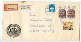 Germany, East 1987 Registered Cover; Wittenberg To Regensdorf; Mix Of Stamps - Covers & Documents
