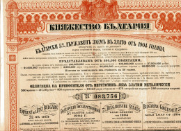 BULGARIAN GOVERNMENT 5% GOLD LOAN Of 1904 - Banco & Caja De Ahorros