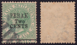PERAK 1891 Overprint/surcharge On Straits Settlements 2c/24c Sc#41 - USED  @P1165 - Perak
