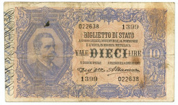 10 LIRE VITTORIO EM. III° Dell'ara Altamura 1911 R3 RRR  LOTTO 387 - Italië – 10 Lire