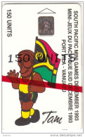 VANUATU - South Pacific Mini Games/Tam & Flag, Tirage 5000, 10/93, Mint - Vanuatu