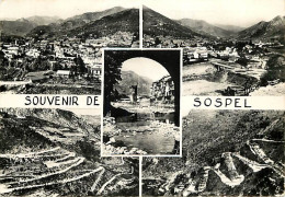 06 - Sospel - Multivues - Mention Photographie Véritable - Carte Dentelée - CPSM Grand Format - Voir Scans Recto-Verso - Sospel