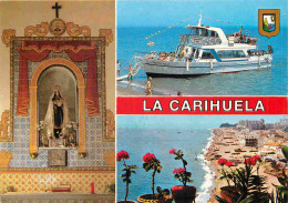 Espagne - Espana - Andalucia - Torremolinos - La Carihuela - Multivues - Bateaux - Art Religieux - CPM - Voir Scans Rect - Málaga