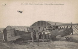 AVORD ECOLE MILITAIRE D AVIATION RENTREE D UN CAUDRON CPA BON ETAT - 1919-1938: Entre Guerres