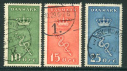 DENMARK 1929 Cancer Fund  Used.  Michel 177-79 - Usati