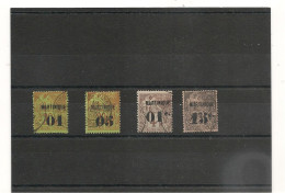 MARTINIQUE 1888/91 N° 3-4-8-17 Oblitérés Cote : 72,00 € - Gebraucht