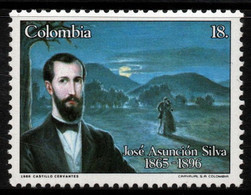 06- KOLUMBIEN - 1986 - MI#:1671 -MNH- JOSE ASUNCION SILVA, POET - Colombia