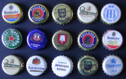 Germany - 15 Bottle Caps From German Breweries - Look Scan - Bier
