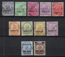 INDE ANGLAISE Service Ca.1911-32: Lot D' Obl. - 1911-35 King George V