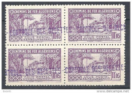 ALGERIE COLIS POST  YVERT N° 93 / MAURY N° 108 X  4   NEUF** TB - Pacchi Postali