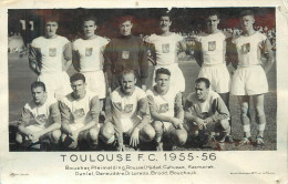 TOULOUSE F.C. 1955-56 - Photo De L'équipe De Foot.(format Carte Ancienne) - Calcio