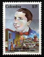 13- KOLUMBIEN - 1985- MI#:1651- MNH- CARLOS GARDEL - MUSIC - Colombia