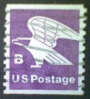 United States, Scott #1820, Used(o), 1981, Rate Change "B" Eagle , (18¢), Violet - Oblitérés