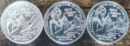 Lot 3 Quarter Dollar USA Patsy TAKEMOTO MINK - 2024 Atelier D / P & S - American Woman - Ohne Zuordnung