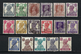 INDE ANGLAISE Service Ca.1936-47: Lot D' Obl. - 1936-47 King George VI