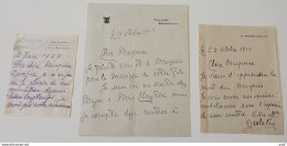 Eulalie De Bourbon (1864 - 1958) 3 LAS Adressées à La Marquise De Massa. ESPAGNE LETTRE AUTOGRAPHE - Familles Royales