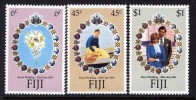 FIJI - 1981 ROYAL WEDDING SET (3V) FINE MNH **  SG 612-614 - Fidji (1970-...)