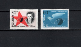 Poland 1961 Space, German Titov Set Of 2 MNH - Europa