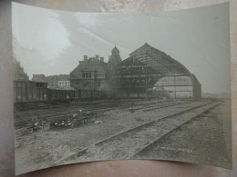 Grande Photo Gare De TOURNAI Bombardée Durant La Seconde Guerre 39 - 45 - Doornik