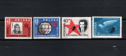 Poland 1961 Space, Yuri Gagarin, German Titov 4 Stamps MNH - Europa