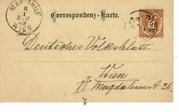 Empire AUTRICHIEN Timbre Type N°40  CORRESPONDENZ KARTE DE 1889 - Cartoline