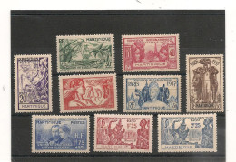 MARTINIQUE 1935/39 N° 161/169 * Cote  : 40,00 € - Unused Stamps