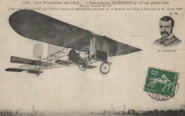 LES PIONNIERS DE L AIR L AEROPLANE BLERIOT EN PLEIN VOL CPA BON ETAT - ....-1914: Precursors