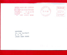 1992 - EMA Machine Secap Type NL - Mairie De LISIEUX (14) - EMA (Print Machine)