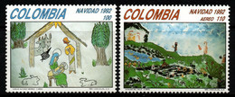 25- KOLUMBIEN - 1992 - MI#:1885-1886 – MNH – CHRISTMAS / NAVIDAD - Colombia