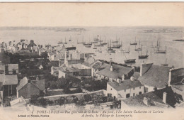 56 PORT-LOUIS  Vue Générale De La Rade-Au Fond , L'Ile Ste-Catherine Et Lorient-A Droite Le Village De LOCMIQUELIC. RARE - Port Louis