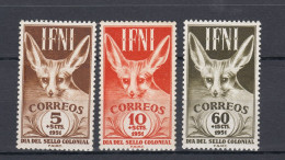 Ifni - 1951 - Stamp Day, Animals - MNH Set  (e-774) - Ifni