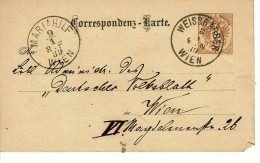 Empire AUTRICHIEN Timbre Type N°40  CORRESPONDENZ KARTE DE 1889 - Cartoline